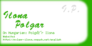 ilona polgar business card